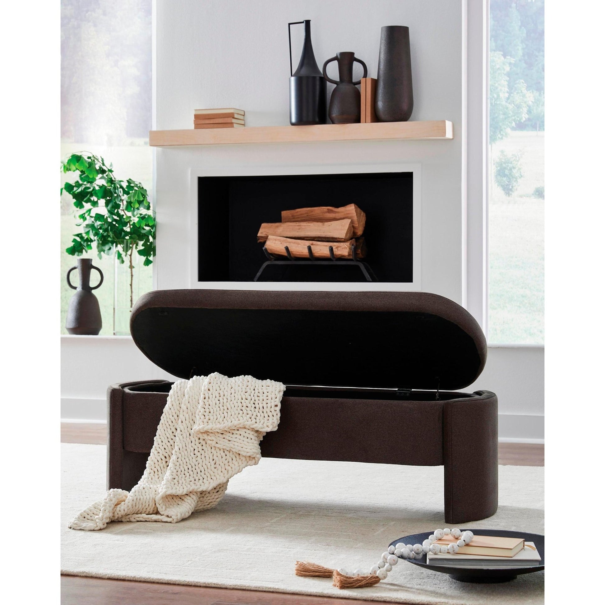 Signature Design by Ashley Vavuniya A3000750 Storage Bench - American Furniture of Slidell