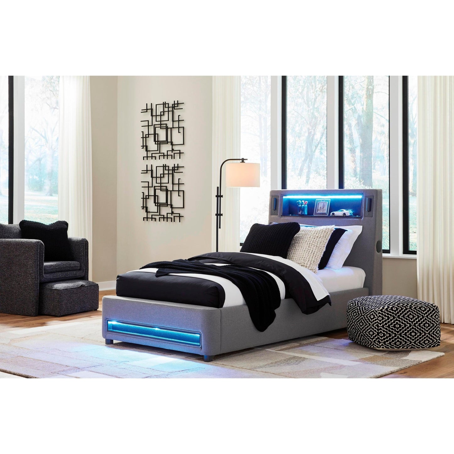 Signature Design by Ashley Verishaw PCB2721B23 Twin Upholstered Bed - American Furniture of Slidell