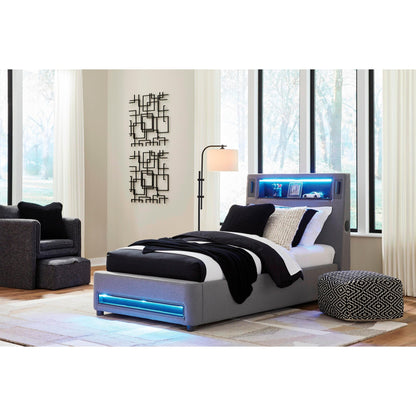 Signature Design by Ashley Verishaw PCB2721B23 Twin Upholstered Bed - American Furniture of Slidell