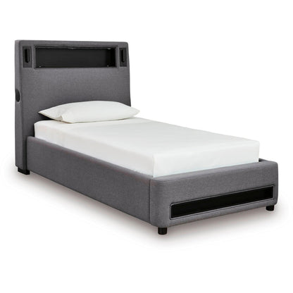 Signature Design by Ashley Verishaw PCB2721B23 Twin Upholstered Bed - American Furniture of Slidell