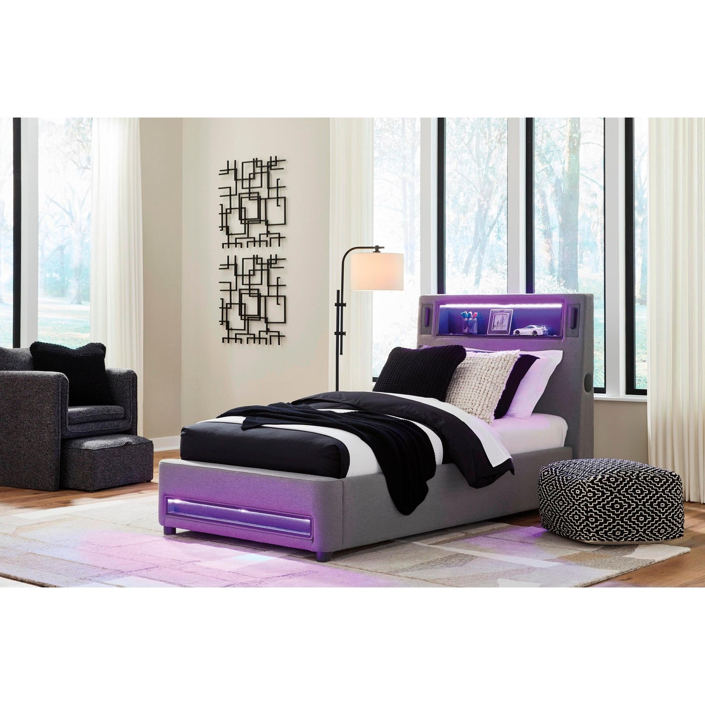 Signature Design by Ashley Verishaw PCB2721B23 Twin Upholstered Bed - American Furniture of Slidell