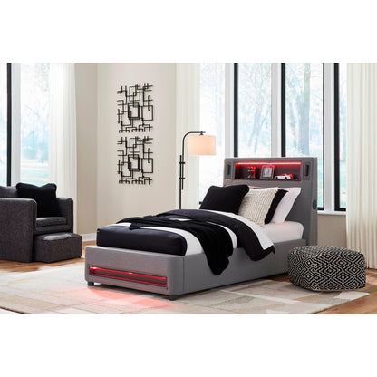 Signature Design by Ashley Verishaw PCB2721B23 Twin Upholstered Bed - American Furniture of Slidell