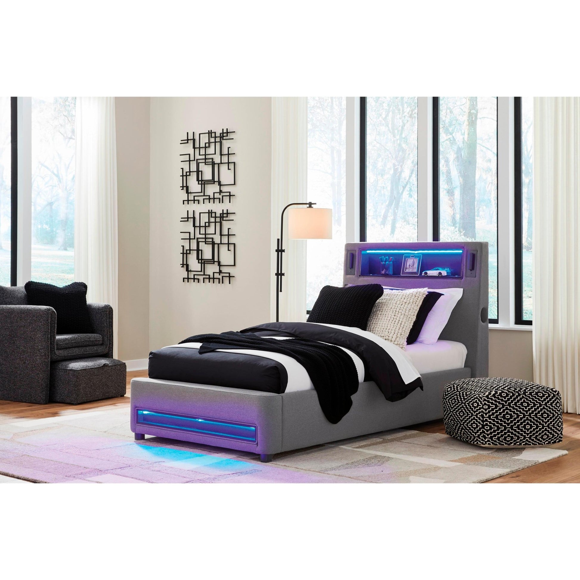 Signature Design by Ashley Verishaw PCB2721B23 Twin Upholstered Bed - American Furniture of Slidell