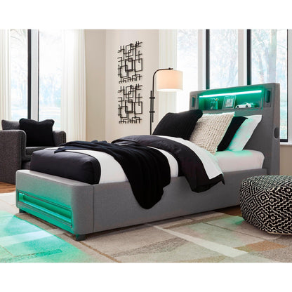 Signature Design by Ashley Verishaw PCB2721B23 Twin Upholstered Bed - American Furniture of Slidell