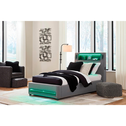 Signature Design by Ashley Verishaw PCB2721B23 Twin Upholstered Bed - American Furniture of Slidell
