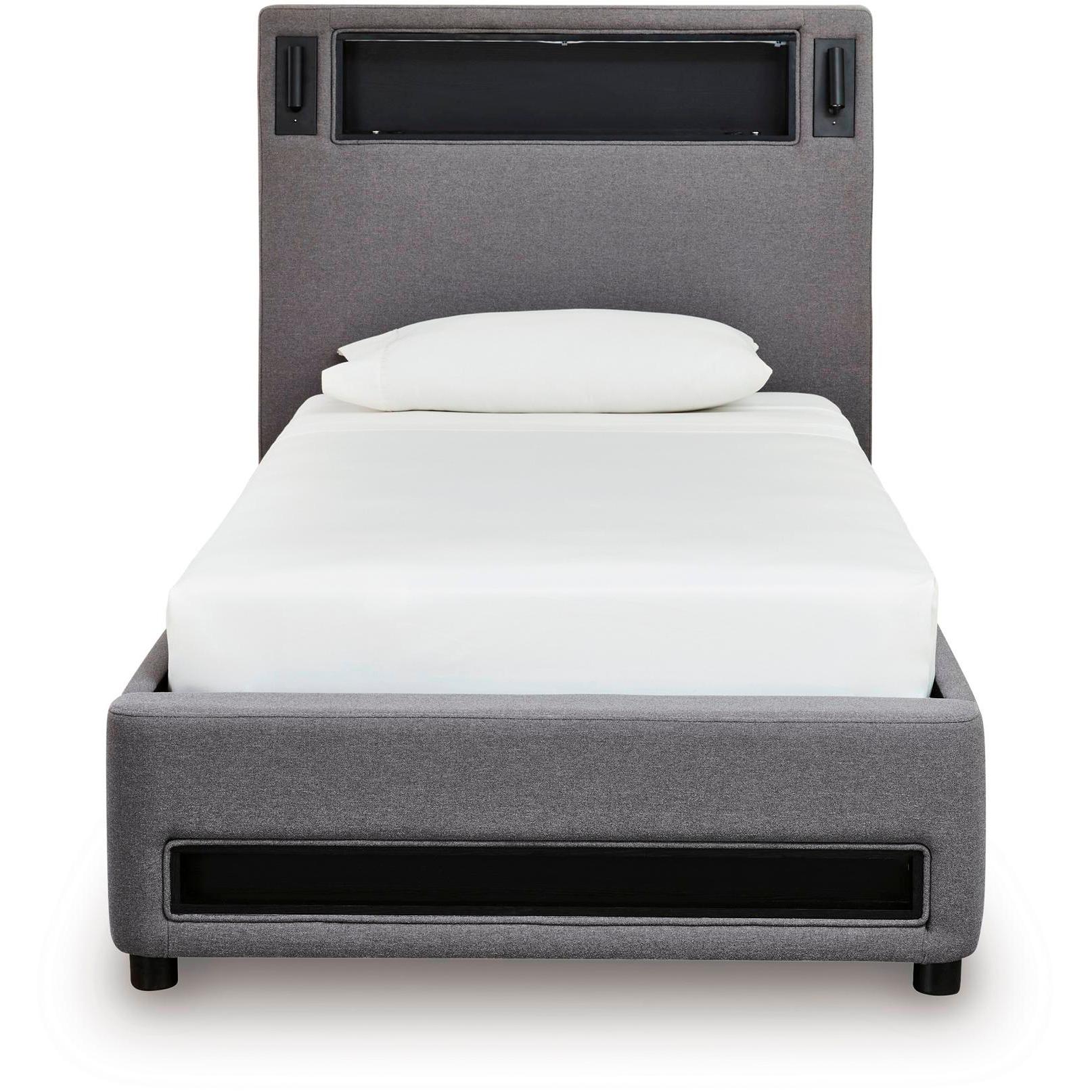 Signature Design by Ashley Verishaw PCB2721B23 Twin Upholstered Bed - American Furniture of Slidell
