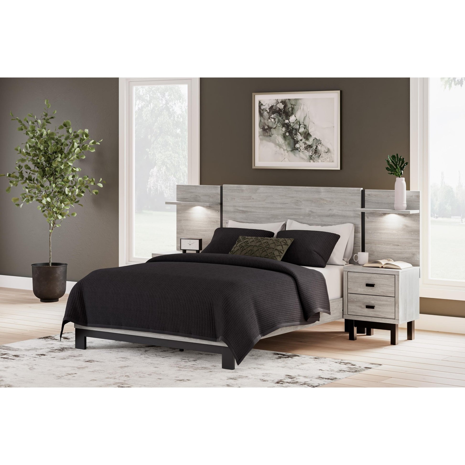 Signature Design by Ashley Vessalli B1036B5 Queen Panel Bed with Extensions - American Furniture of Slidell