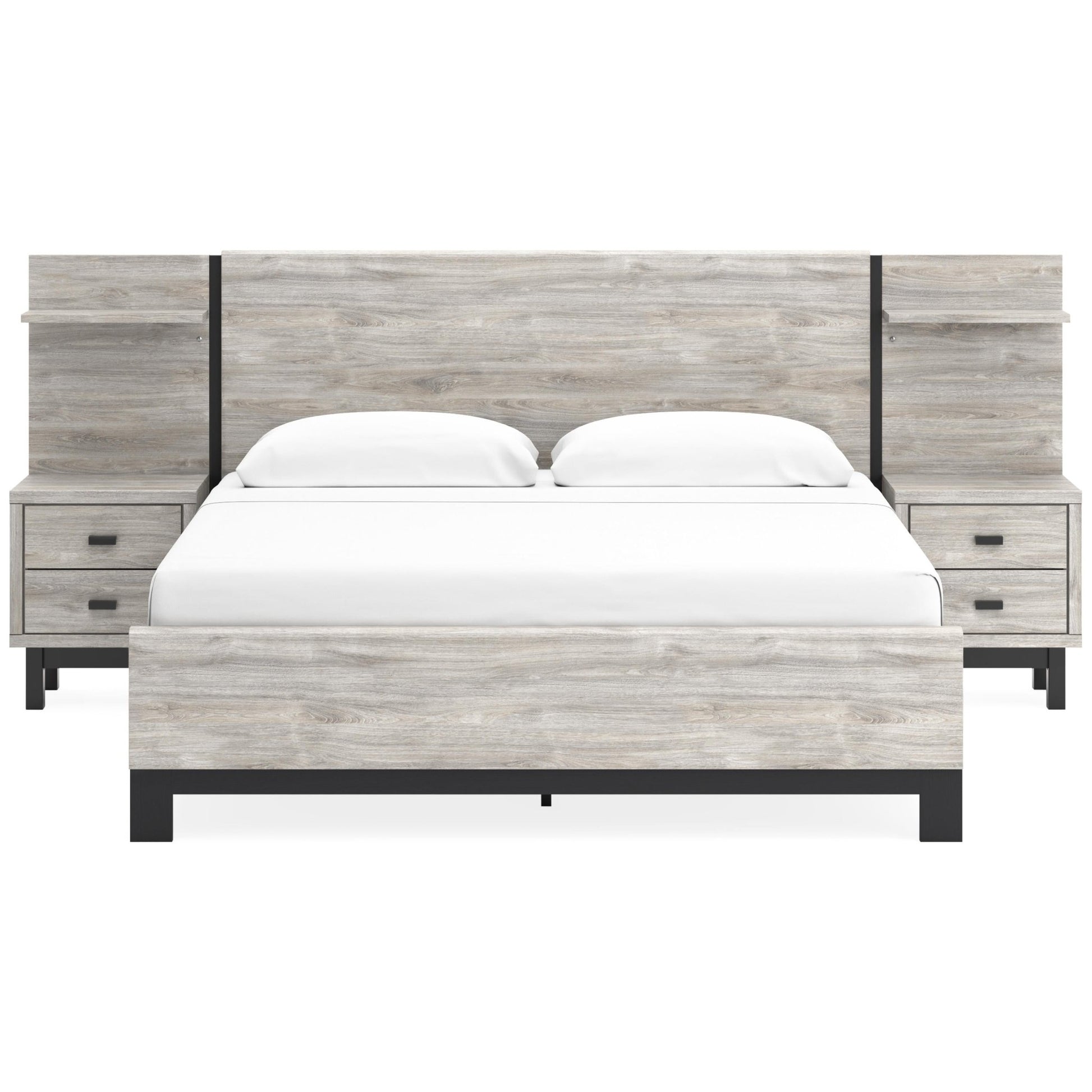 Signature Design by Ashley Vessalli B1036B8 King Panel Bed with Extensions - American Furniture of Slidell