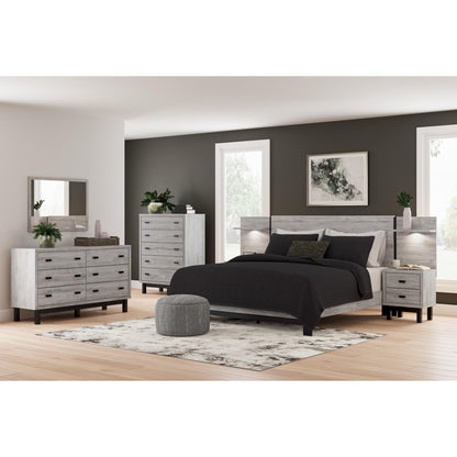 Signature Design by Ashley Vessalli B1036B8 King Panel Bed with Extensions - American Furniture of Slidell