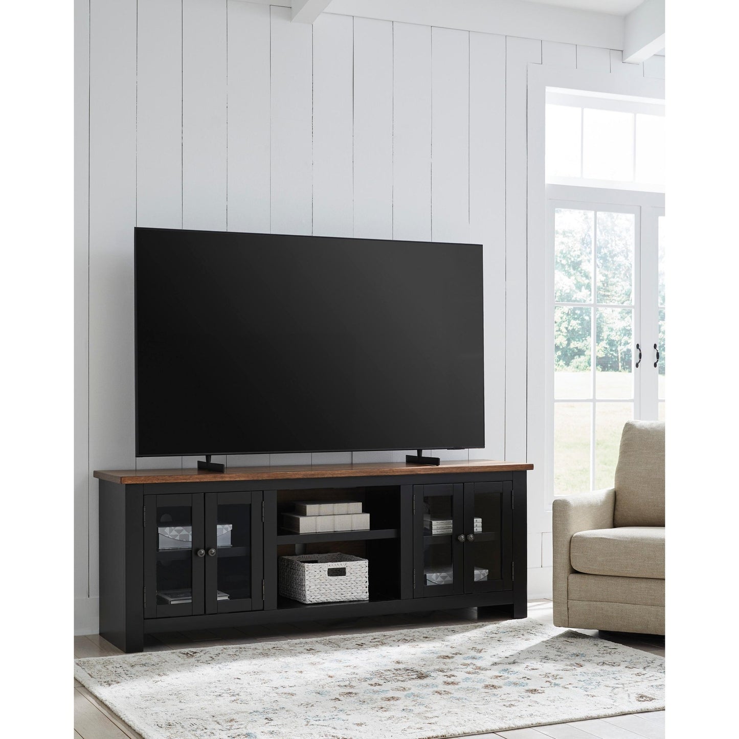 Signature Design by Ashley Wildenauer W664 - 68 XL TV Stand with Fireplace Option - American Furniture of Slidell