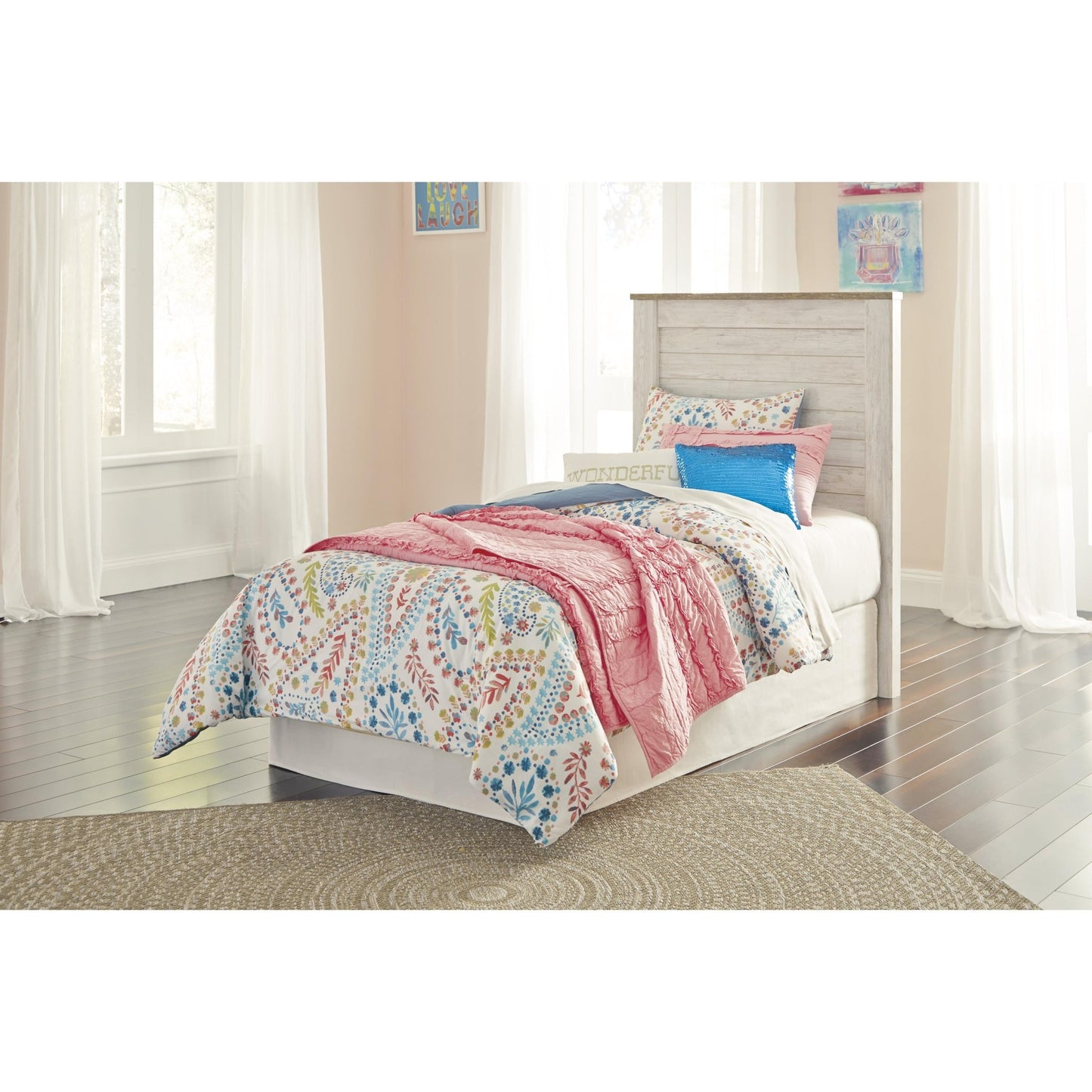 Signature Design by Ashley Willowton B267 - 53 Twin Panel Headboard - American Furniture of Slidell