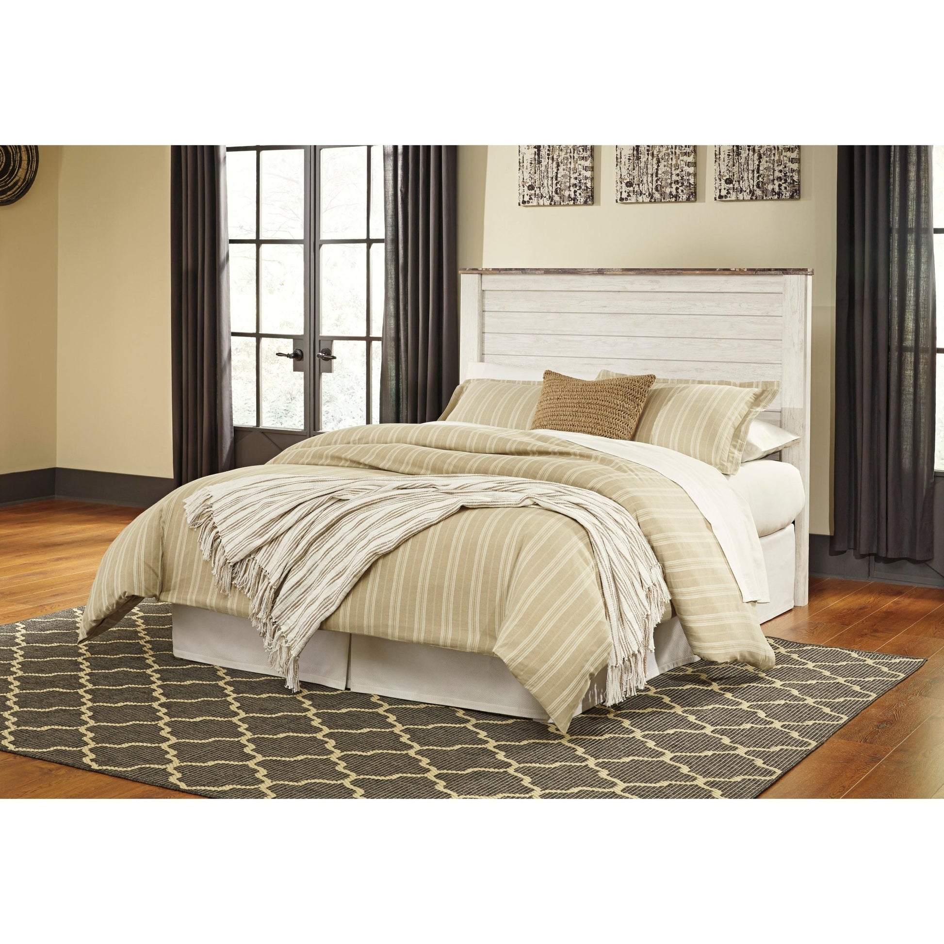Signature Design by Ashley Willowton B267 - 57 Queen Panel Headboard - American Furniture of Slidell