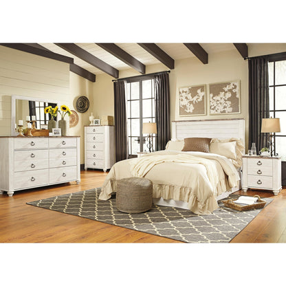 Signature Design by Ashley Willowton B267 - 57 Queen Panel Headboard - American Furniture of Slidell