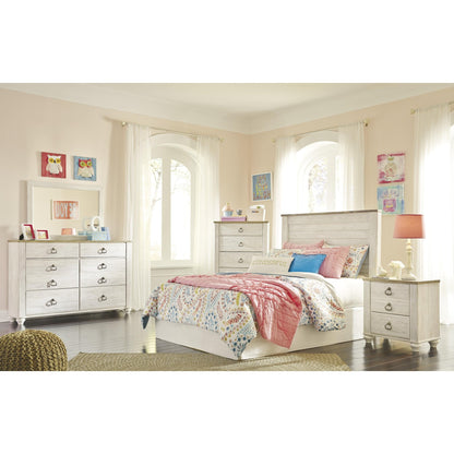 Signature Design by Ashley Willowton B267 - 87 Full Panel Headboard - American Furniture of Slidell