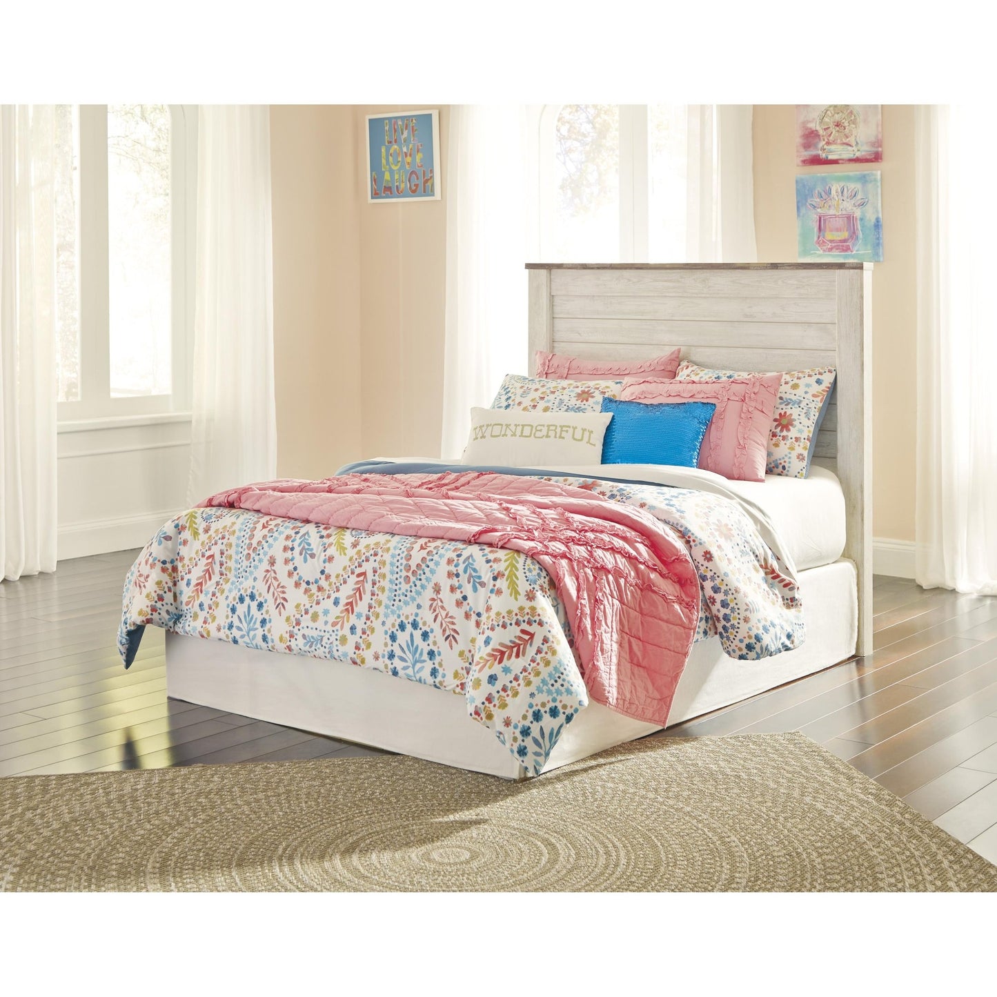 Signature Design by Ashley Willowton B267 - 87 Full Panel Headboard - American Furniture of Slidell