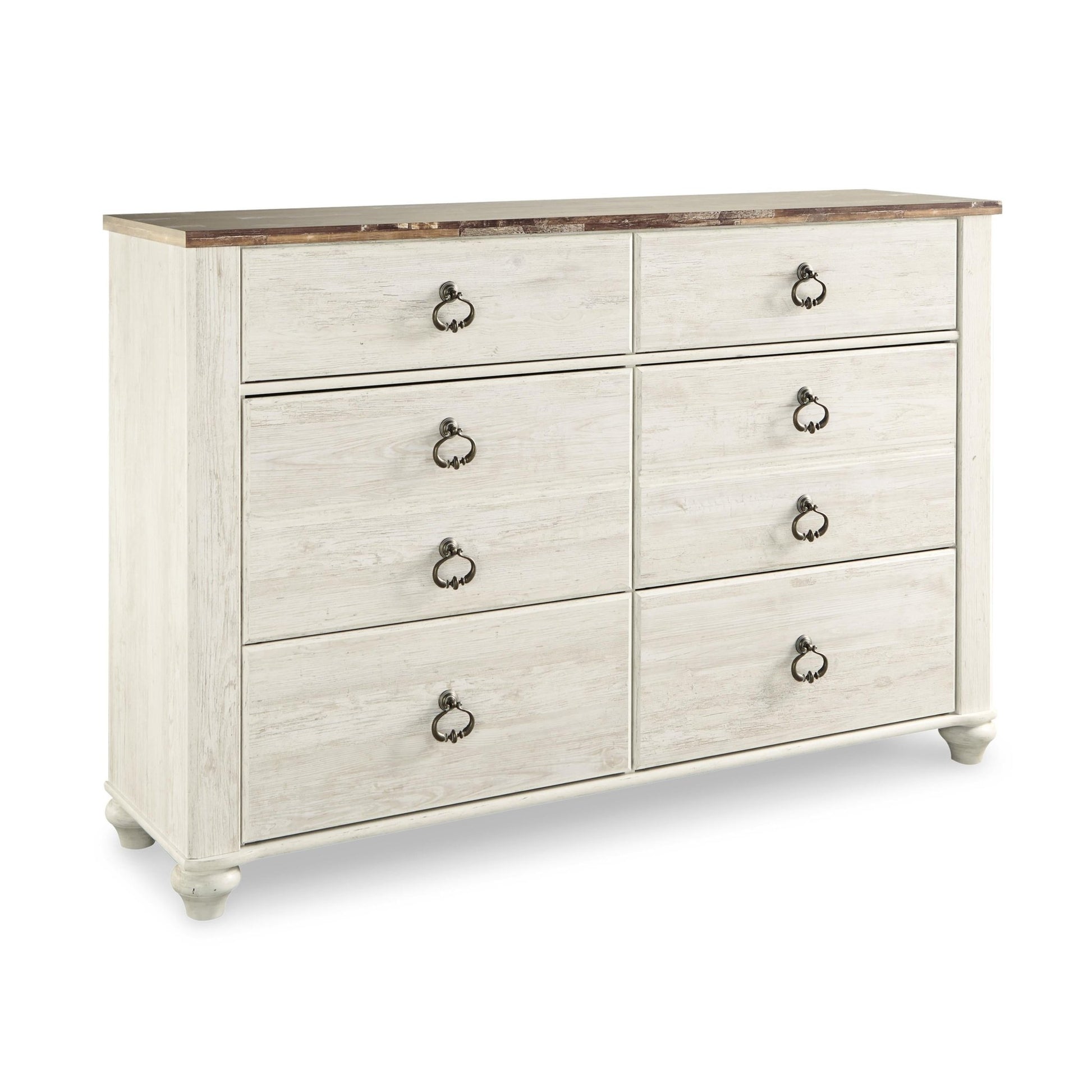 Signature Design by Ashley Willowton B267B46 7 pc King Sleigh Bedroom Set - American Furniture of Slidell