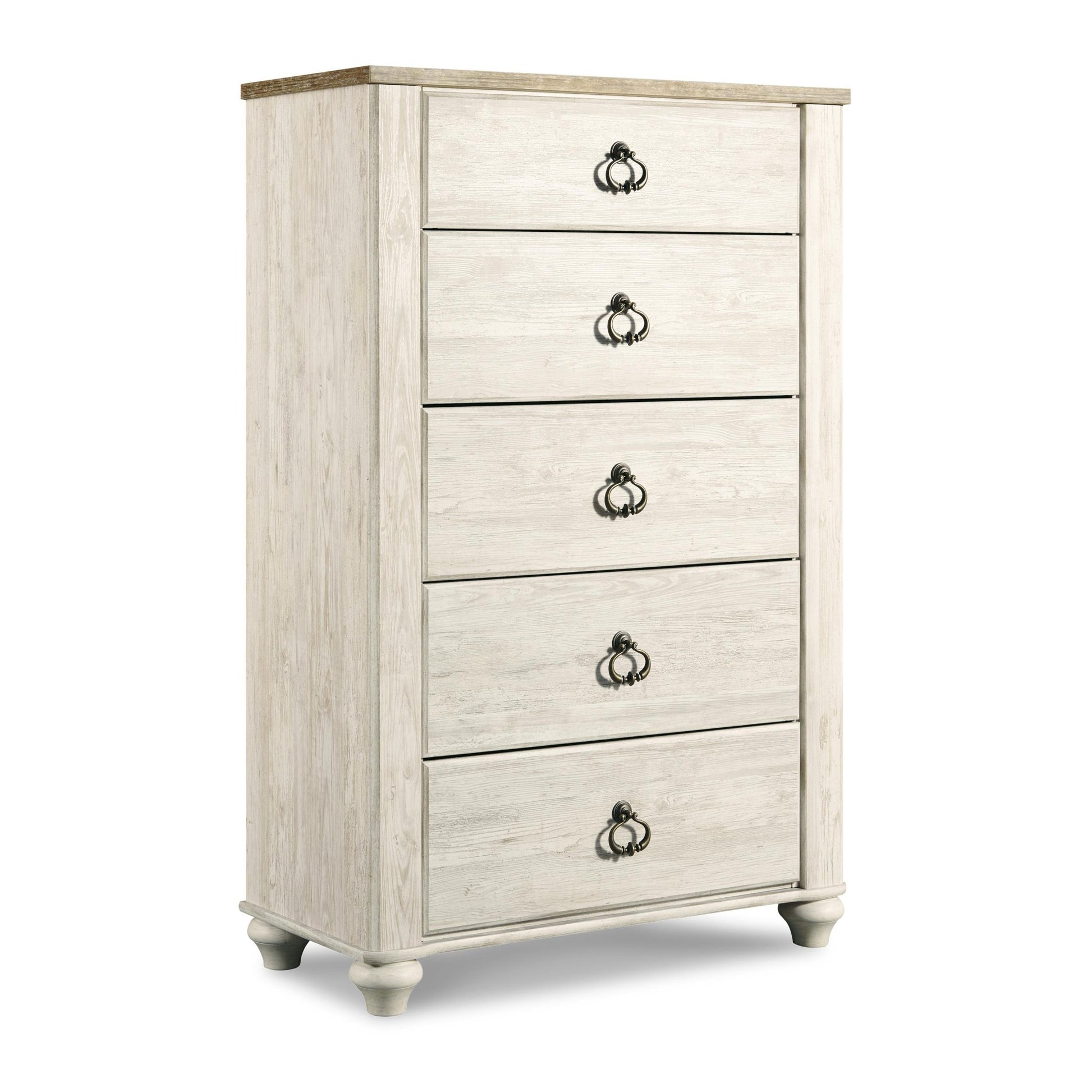 Signature Design by Ashley Willowton B267B57 7 pc Queen Sleigh Bedroom Set - American Furniture of Slidell