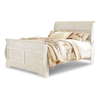 Signature Design by Ashley Willowton B267B62 6 pc King Sleigh Bedroom Set - American Furniture of Slidell