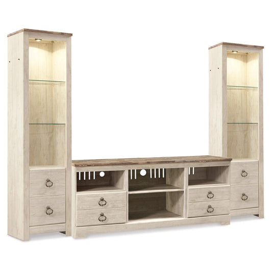 Signature Design by Ashley Willowton W267W16 3 pc Entertainment Center - American Furniture of Slidell