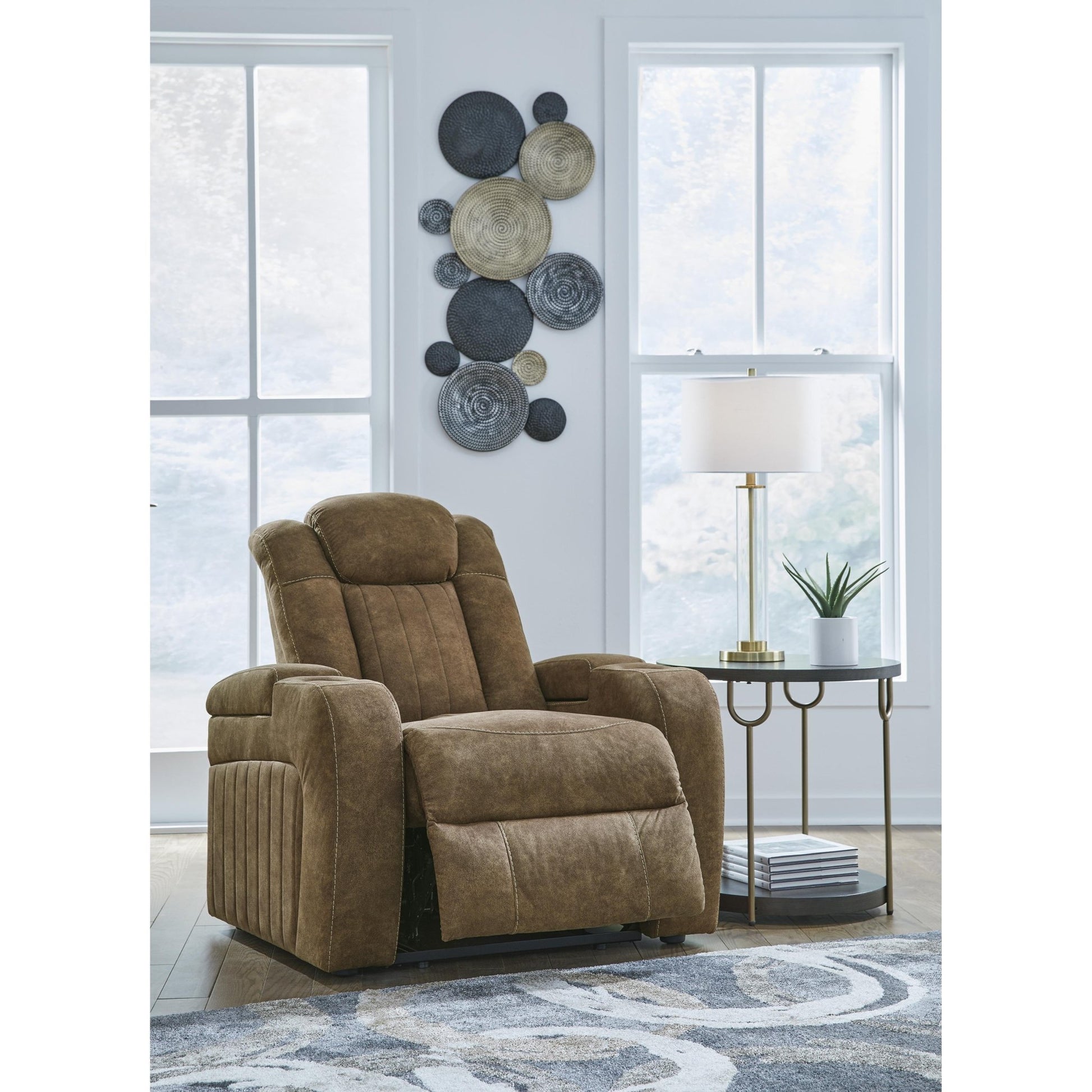 Signature Design by Ashley Wolfridge 6070313 Power Recliner with Adjustable Headrest - American Furniture of Slidell