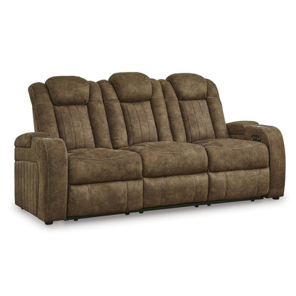 Signature Design by Ashley Wolfridge 6070315 Power Reclining Sofa with Adjustable Headrest - American Furniture of Slidell