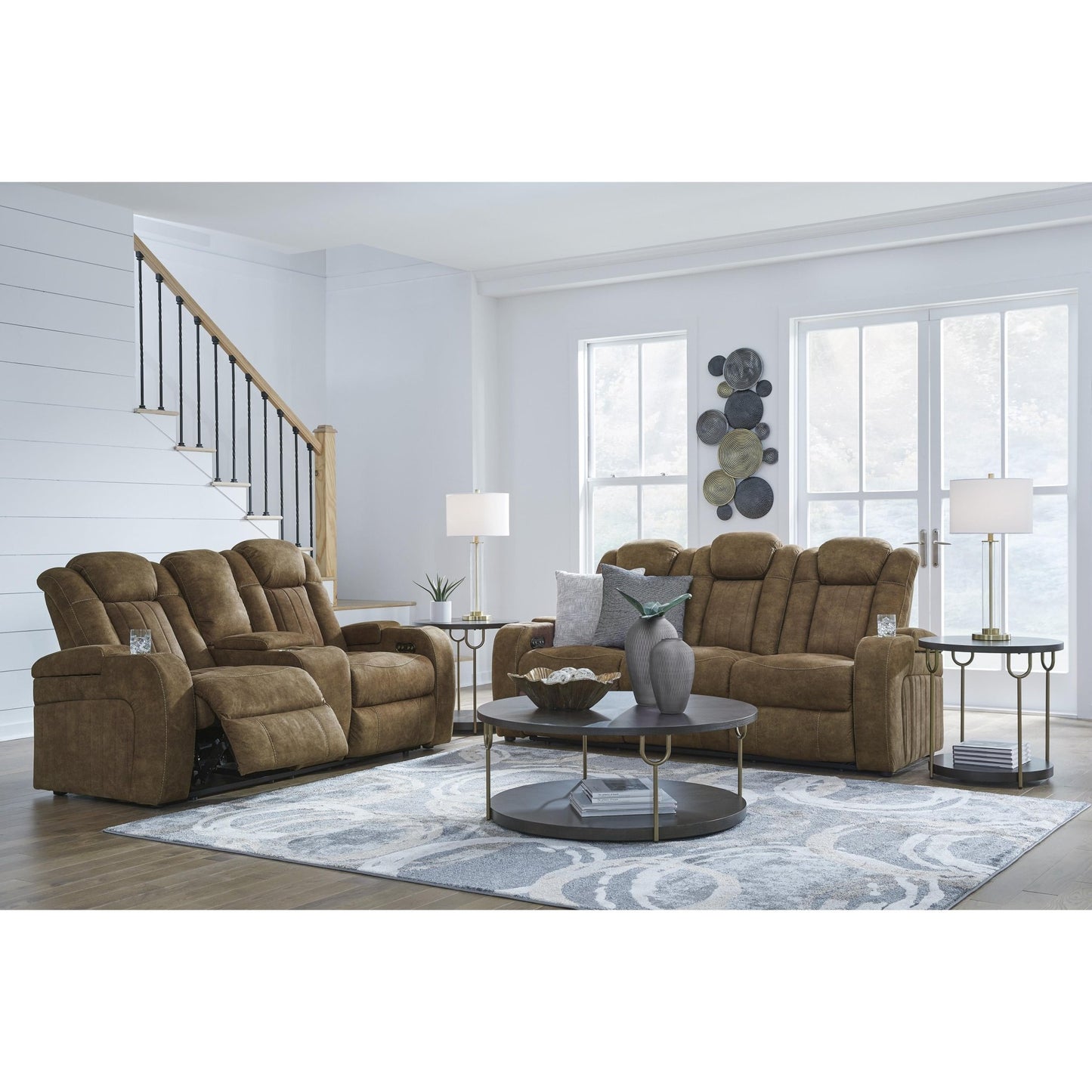 Signature Design by Ashley Wolfridge 6070315 Power Reclining Sofa with Adjustable Headrest - American Furniture of Slidell