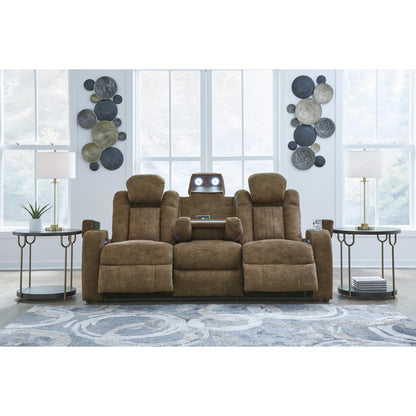 Signature Design by Ashley Wolfridge 6070315 Power Reclining Sofa with Adjustable Headrest - American Furniture of Slidell