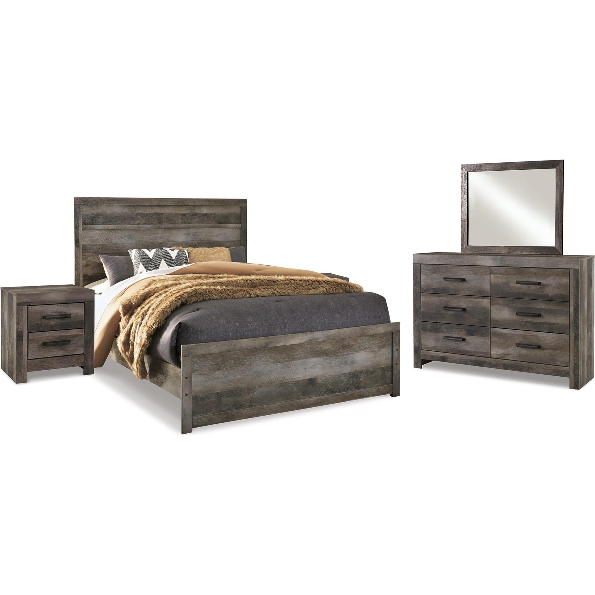 Signature Design by Ashley Wynnlow B440B36 7 pc Queen Panel Bedroom Set - American Furniture of Slidell