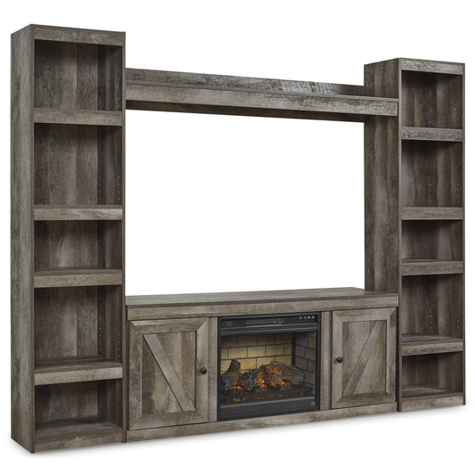 Signature Design by Ashley Wynnlow EW0440W8 4 pc Entertainment Center with Electric Fireplace - American Furniture of Slidell