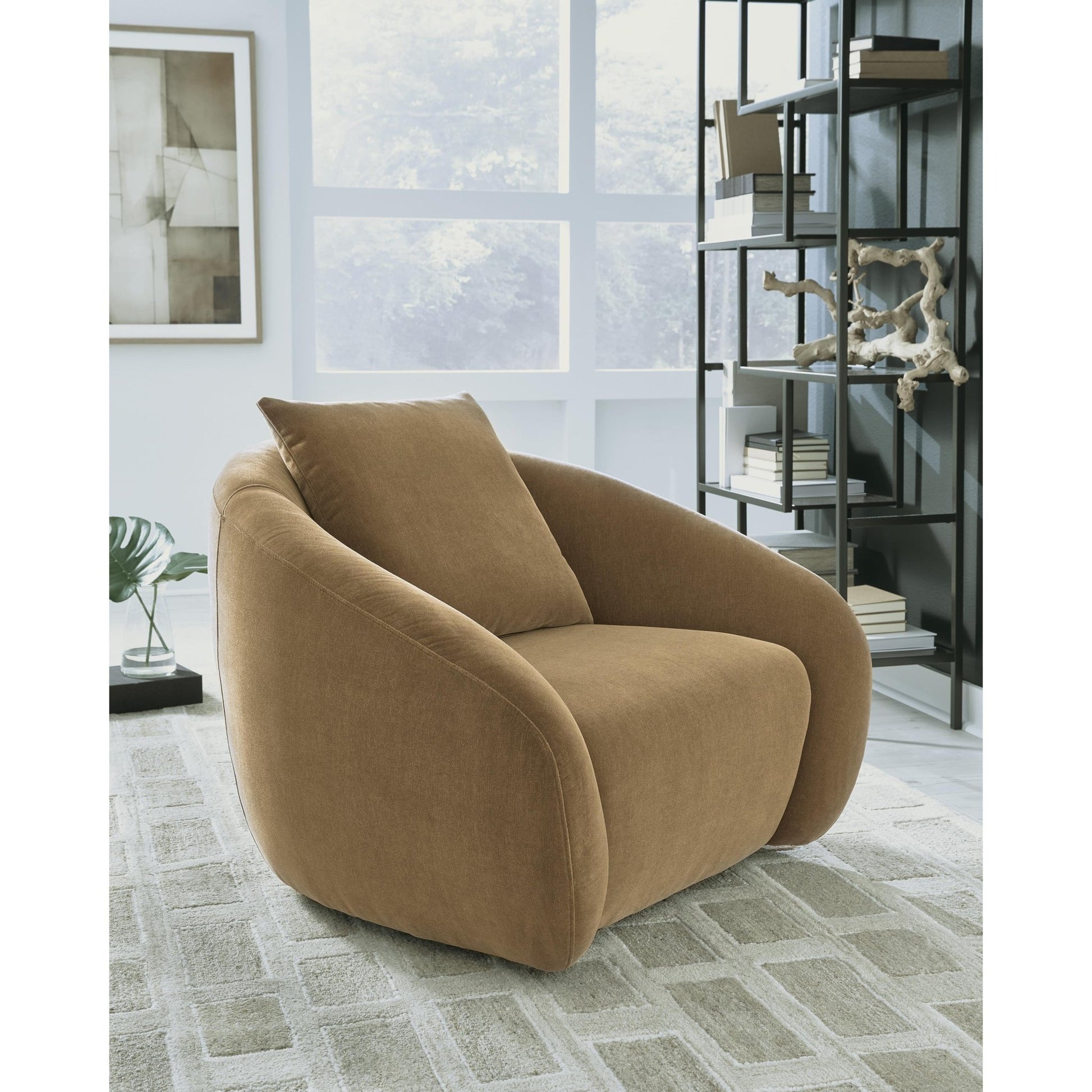 Signature Design by Ashley Yahya Swivel Accent Chair A3000781 - American Furniture of Slidell