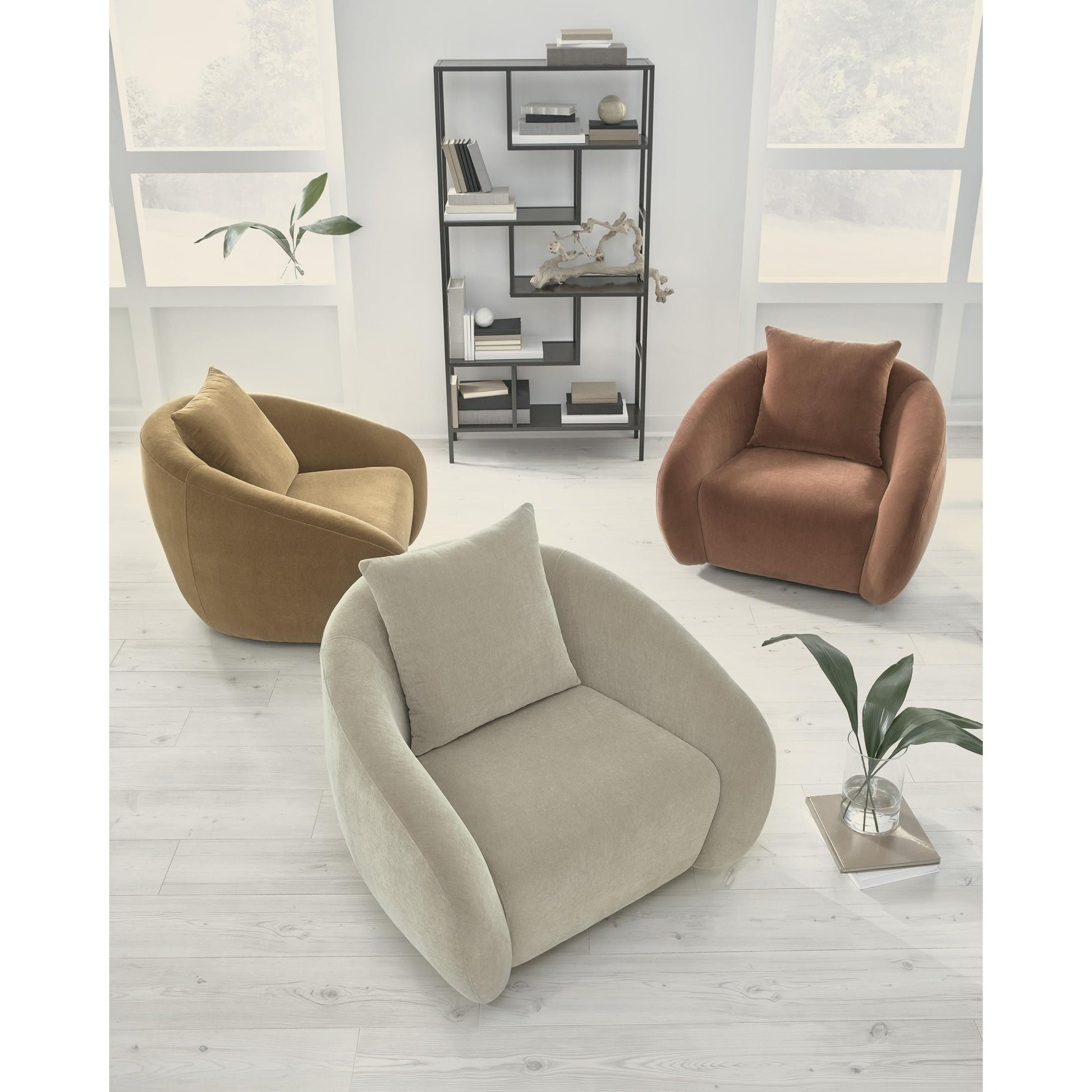 Signature Design by Ashley Yahya Swivel Accent Chair A3000782 - American Furniture of Slidell