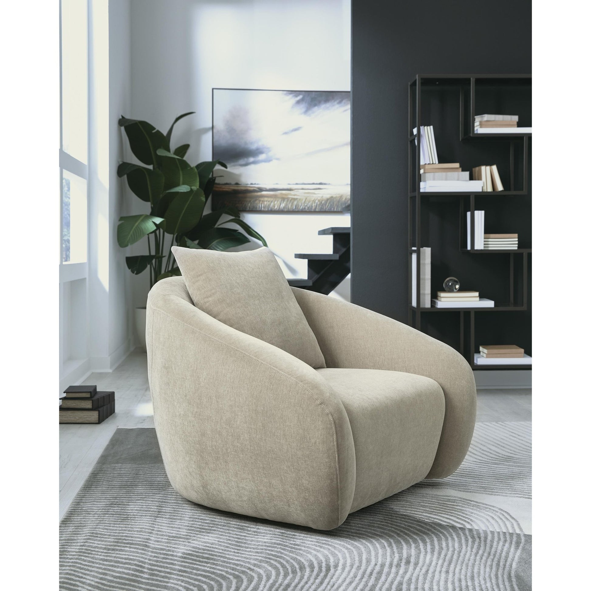Signature Design by Ashley Yahya Swivel Accent Chair A3000782 - American Furniture of Slidell