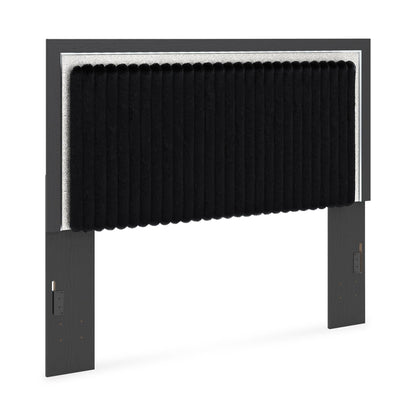 Signature Design by Ashley Zuraleus PCB3380 - 57 Queen Upholstered Panel Headboard - American Furniture of Slidell