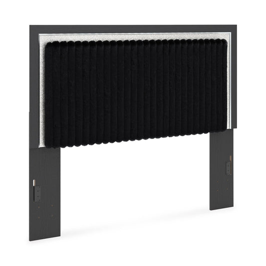 Signature Design by Ashley Zuraleus PCB3380 - 57 Queen Upholstered Panel Headboard - American Furniture of Slidell
