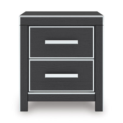 Signature Design by Ashley Zuraleus PCB3380 - 92 Two Drawer Night Stand - American Furniture of Slidell