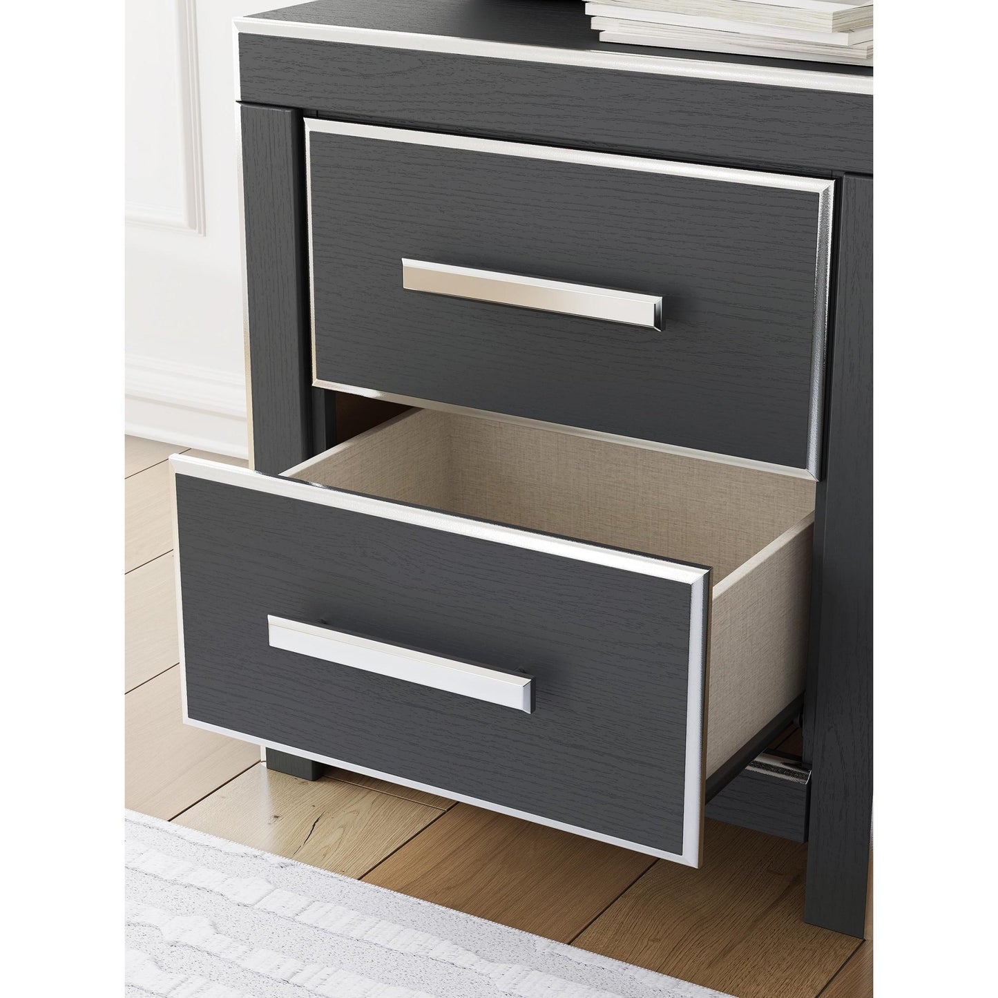 Signature Design by Ashley Zuraleus PCB3380 - 92 Two Drawer Night Stand - American Furniture of Slidell