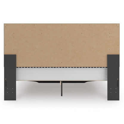 Signature Design by Ashley Zuraleus PCB3380B11 King Upholstered Panel Storage Bed - American Furniture of Slidell