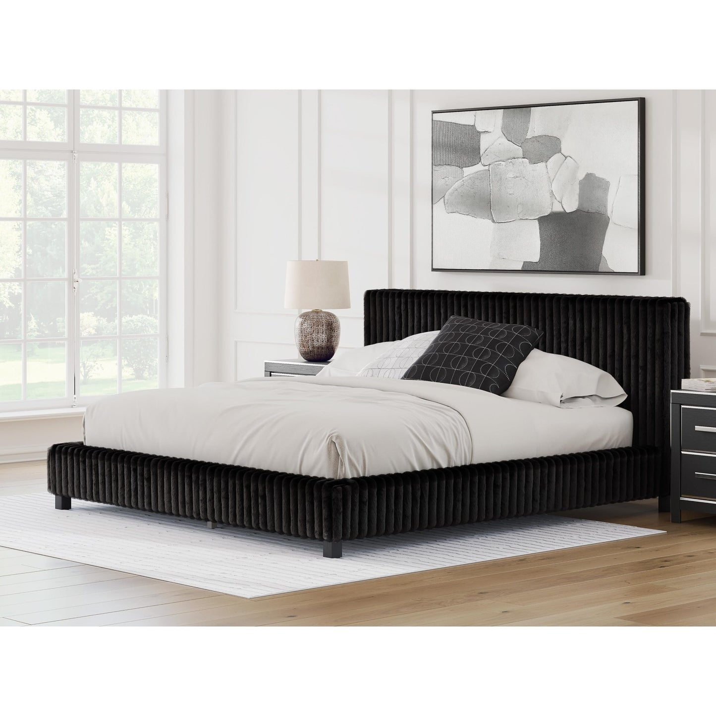 Signature Design by Ashley Zuraleus PCB3380B13 King Upholstered Bed - American Furniture of Slidell