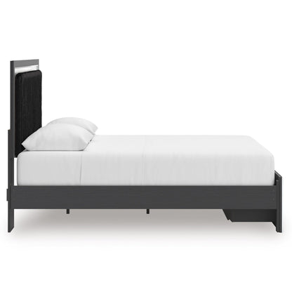 Signature Design by Ashley Zuraleus PCB3380B4 Queen Upholstered Panel Storage Bed - American Furniture of Slidell