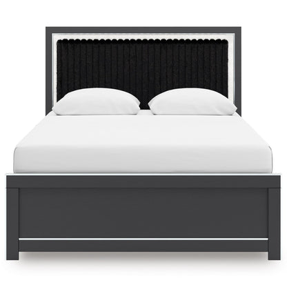 Signature Design by Ashley Zuraleus PCB3380B6 Queen Upholstered Panel Bed - American Furniture of Slidell