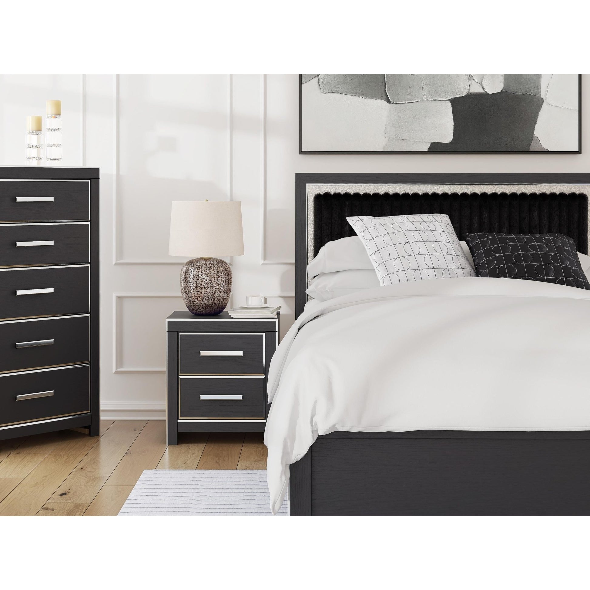 Signature Design by Ashley Zuraleus PCB3380B6 Queen Upholstered Panel Bed - American Furniture of Slidell