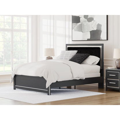 Signature Design by Ashley Zuraleus PCB3380B6 Queen Upholstered Panel Bed - American Furniture of Slidell