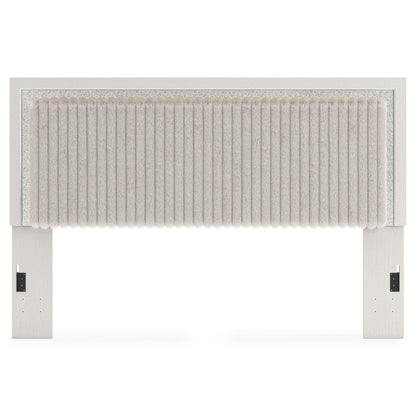 Signature Design by Ashley Zuraleus PCB3381 - 58 King Upholstered Panel Headboard - American Furniture of Slidell