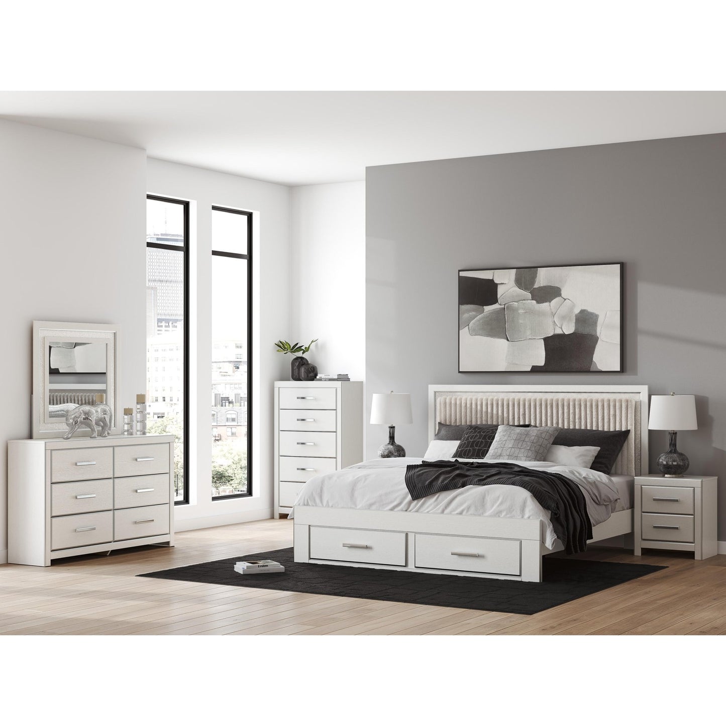 Signature Design by Ashley Zuraleus PCB3381 - 92 Two Drawer Night Stand - American Furniture of Slidell