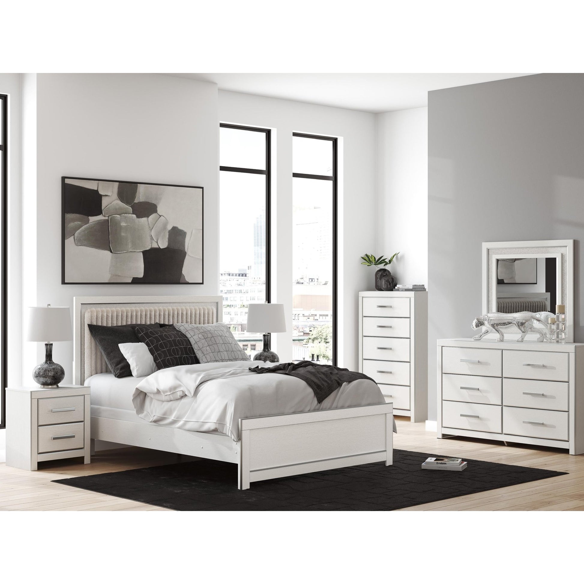 Signature Design by Ashley Zuraleus PCB3381B1 Dresser and Mirror - American Furniture of Slidell