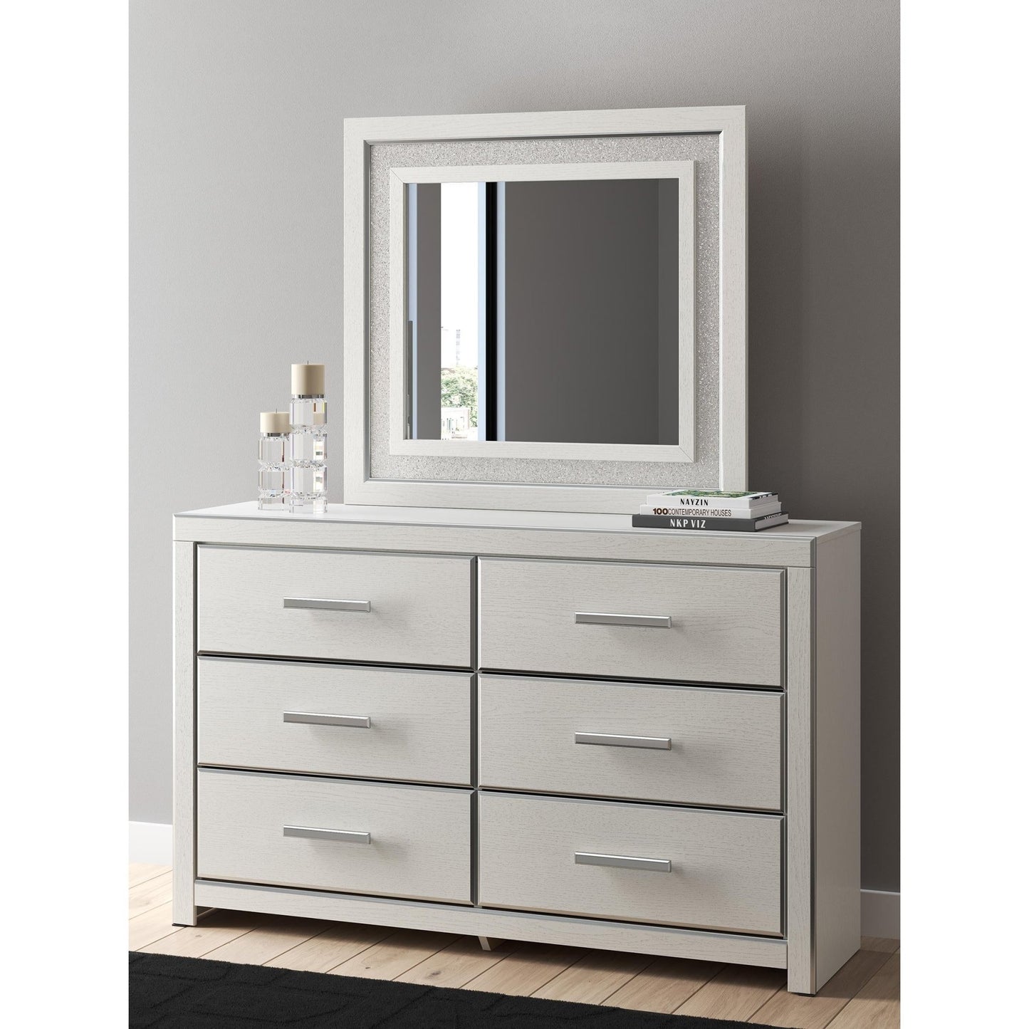 Signature Design by Ashley Zuraleus PCB3381B1 Dresser and Mirror - American Furniture of Slidell