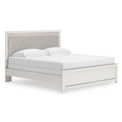 Signature Design by Ashley Zuraleus PCB3381B10 King Upholstered Panel Bed - American Furniture of Slidell