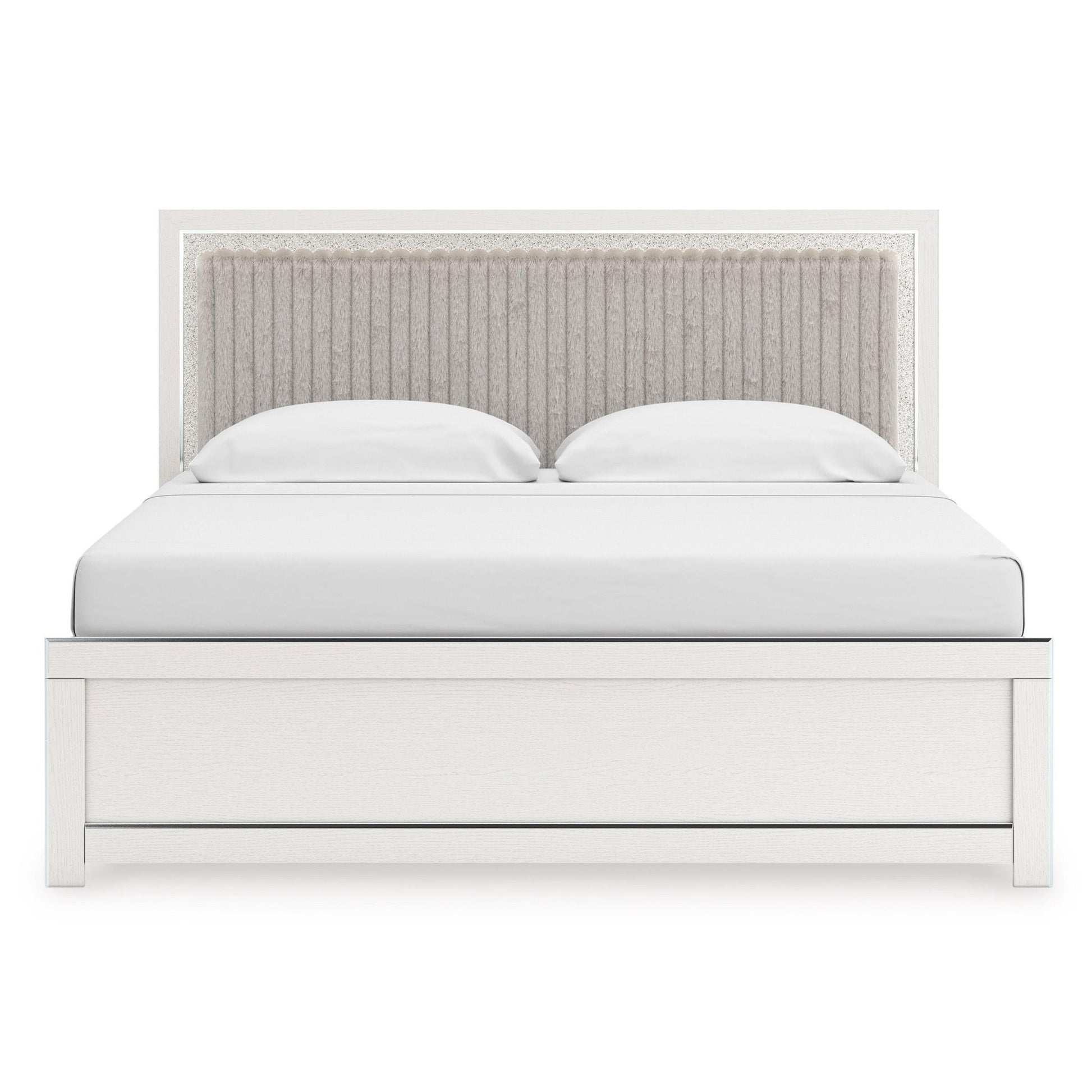 Signature Design by Ashley Zuraleus PCB3381B10 King Upholstered Panel Bed - American Furniture of Slidell