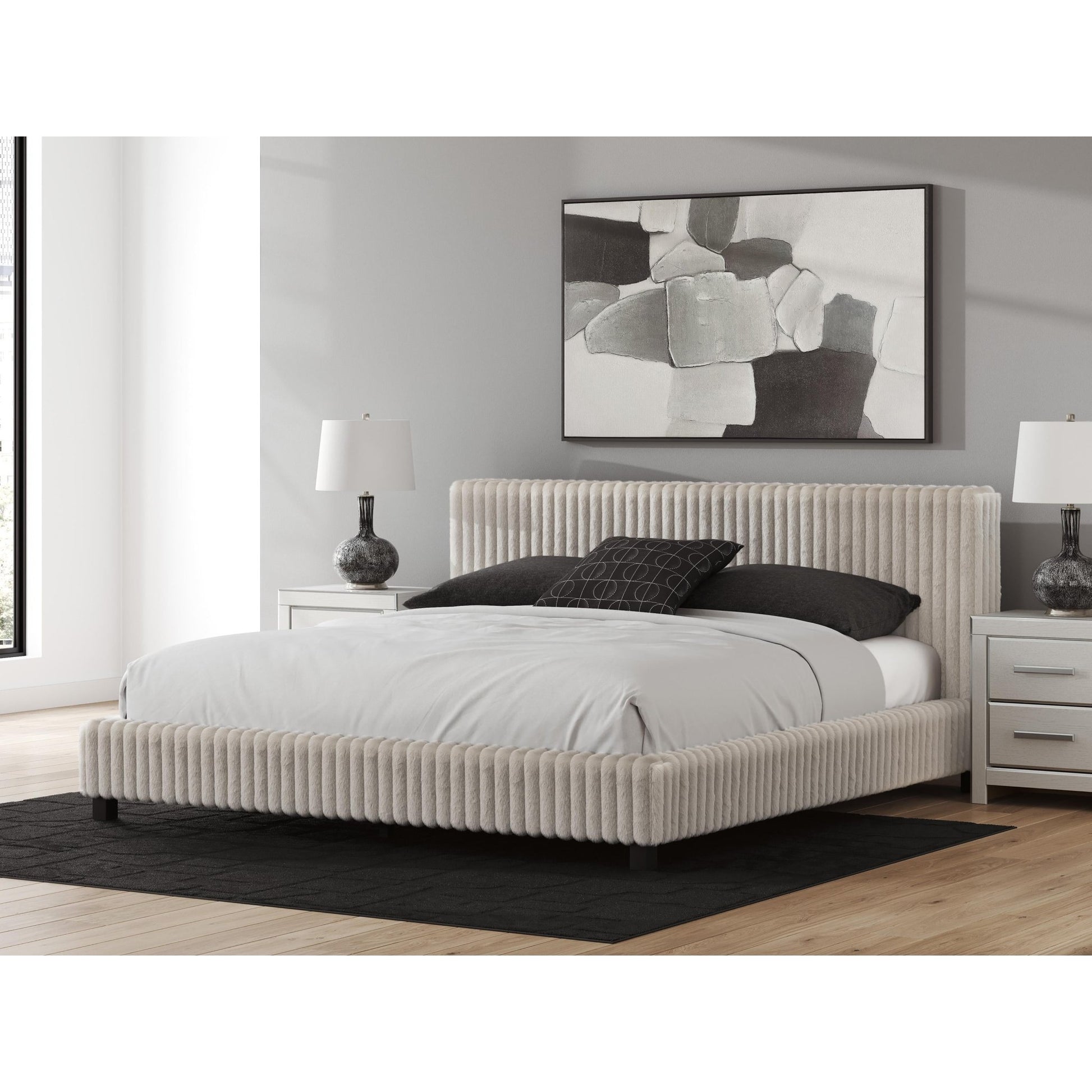 Signature Design by Ashley Zuraleus PCB3381B14 California King Upholstered Bed - American Furniture of Slidell