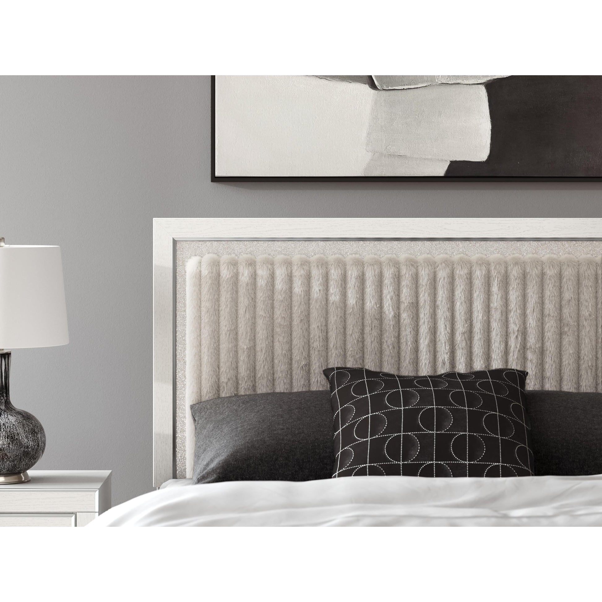 Signature Design by Ashley Zuraleus PCB3381B2 Queen Upholstered Panel Bed - American Furniture of Slidell